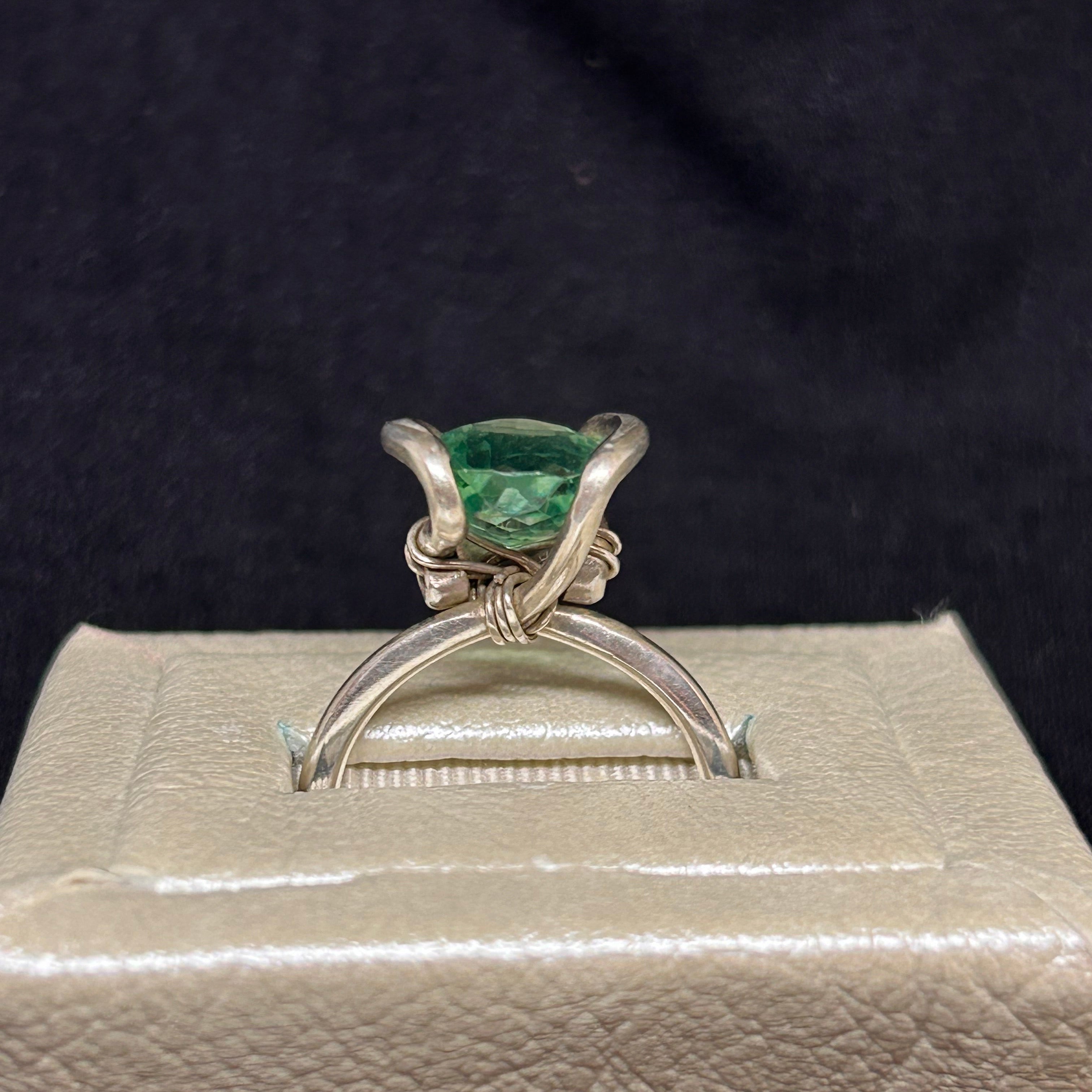 Sterling Silver Grandidierite Gemstone Ring