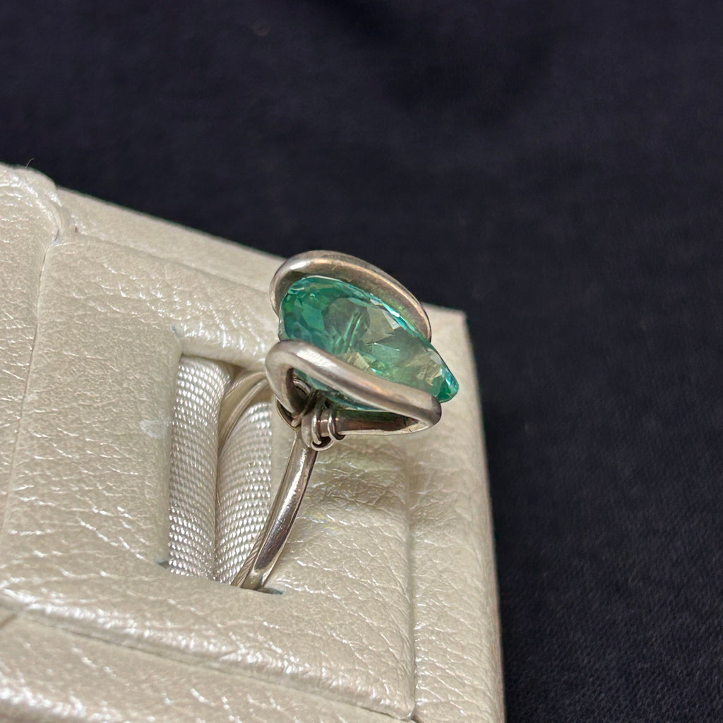 Sterling Silver Grandidierite Gemstone Ring