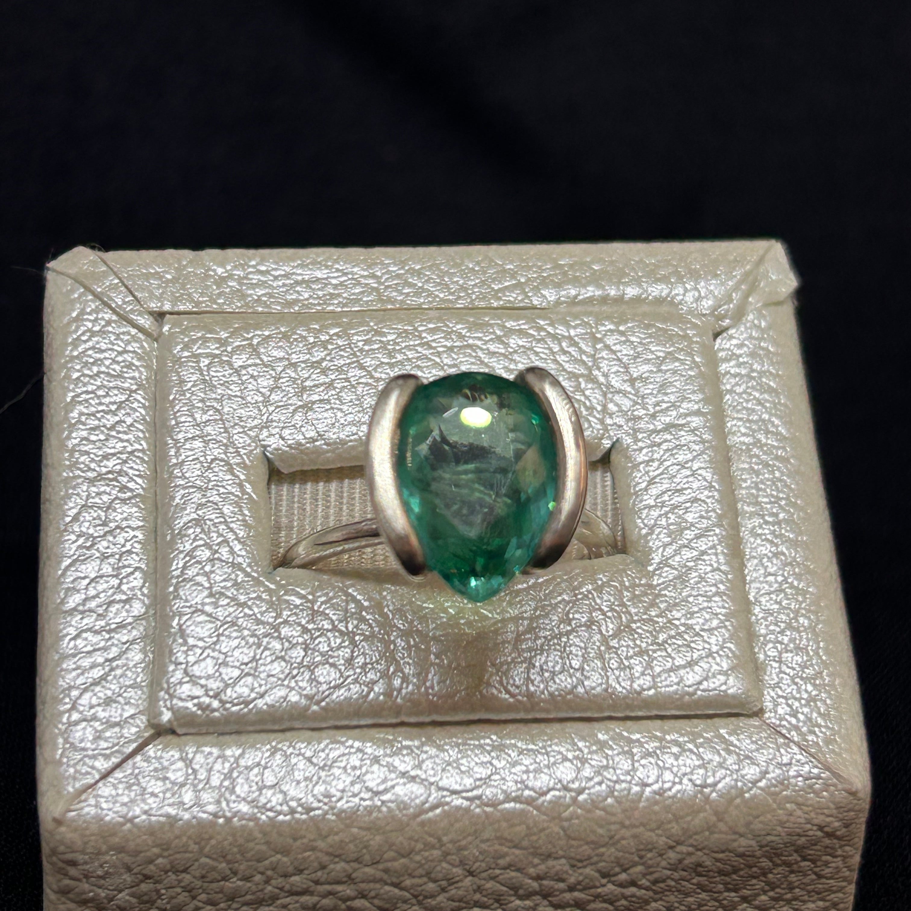 Sterling Silver Grandidierite Gemstone Ring