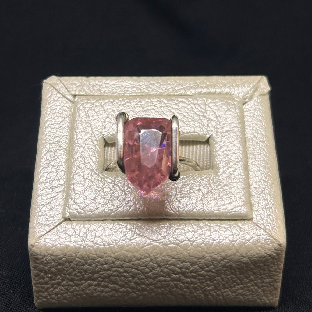 Pink Zircon Cocktail Ring