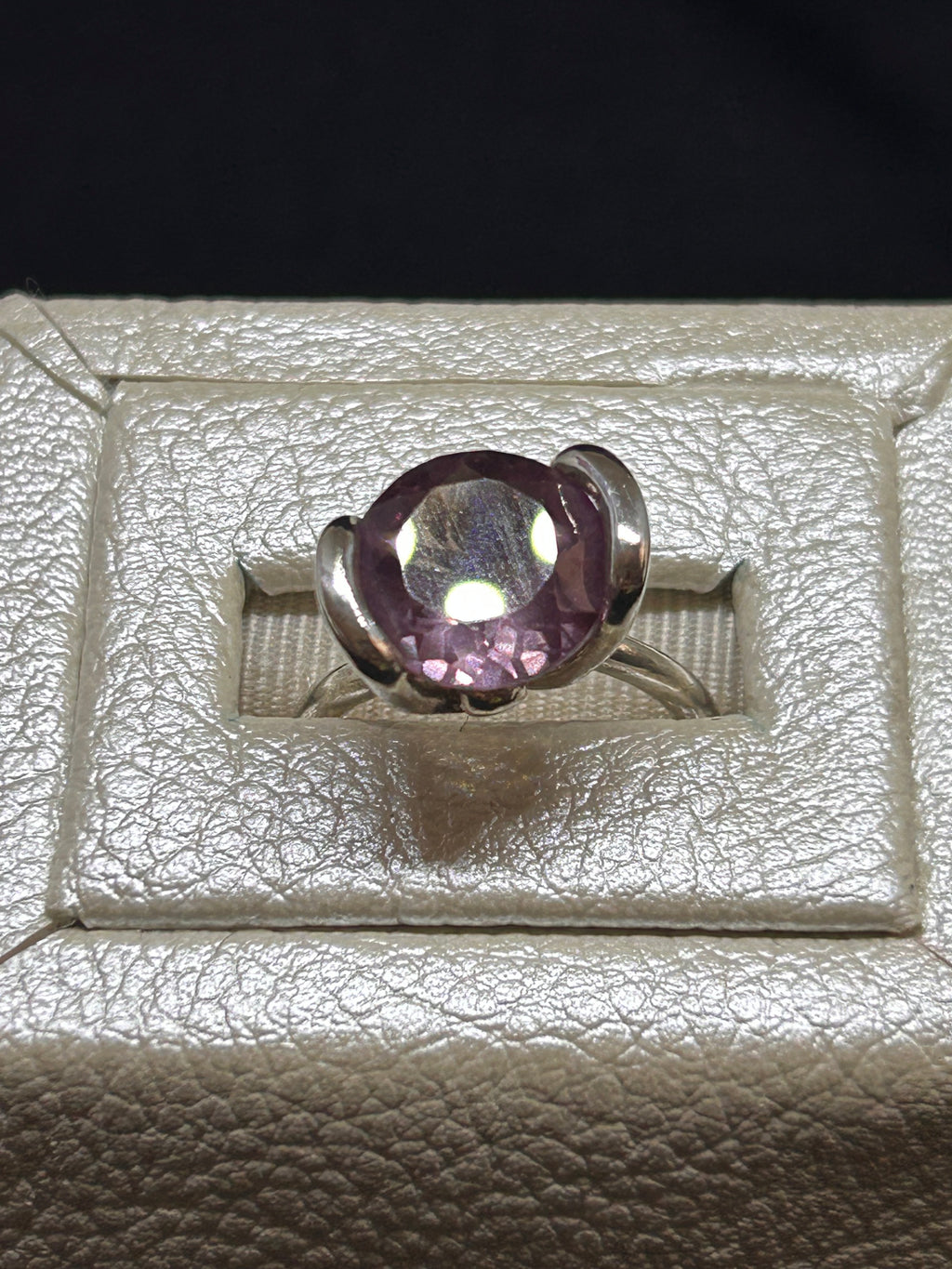 Color Change Garnet sterling silver ring
