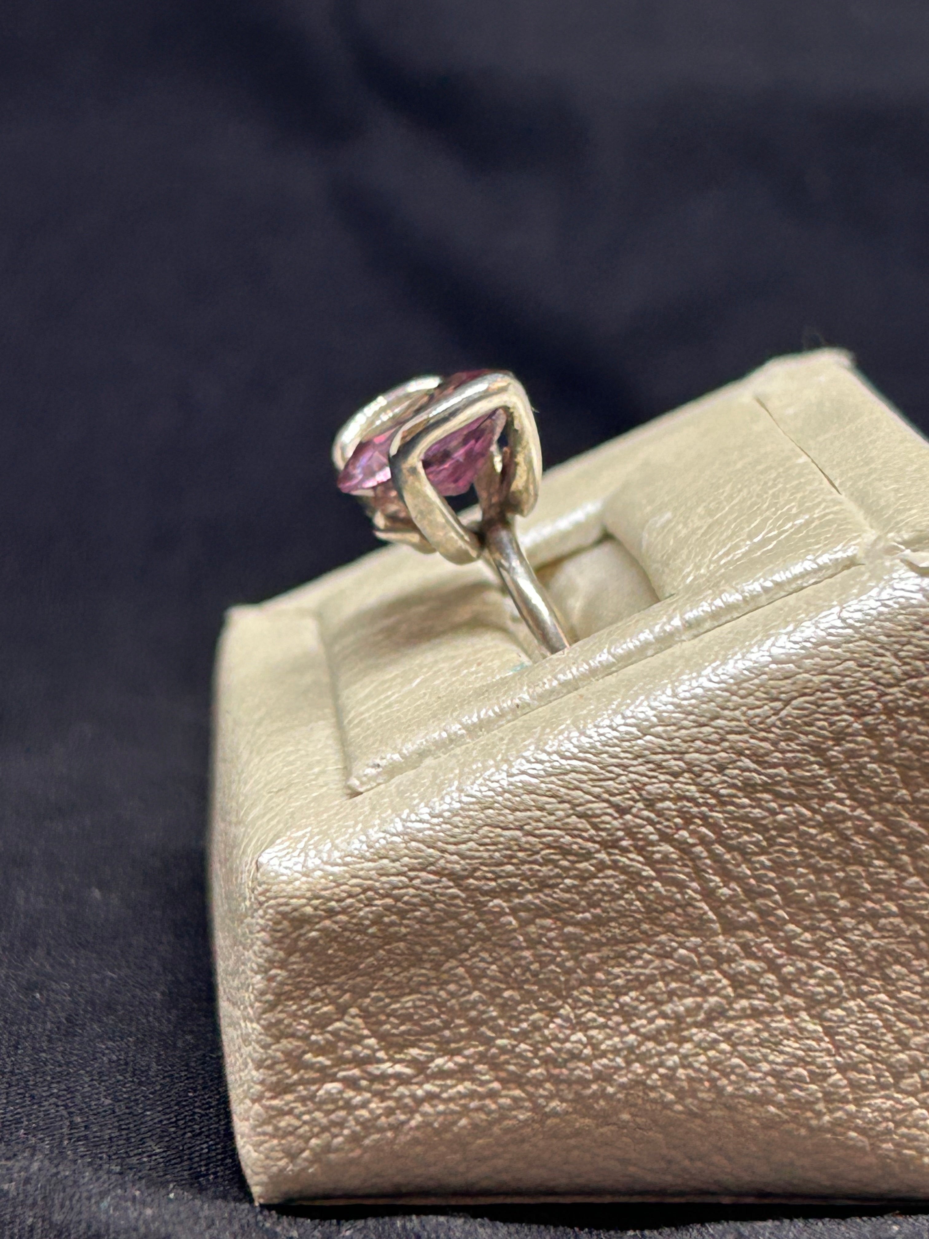Color Change Garnet sterling silver ring