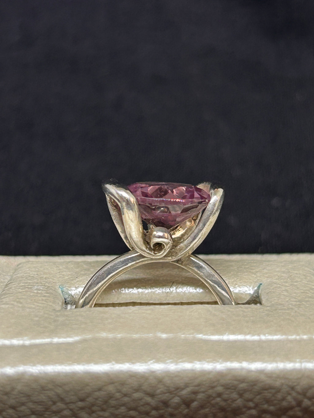 Color Change Garnet sterling silver ring