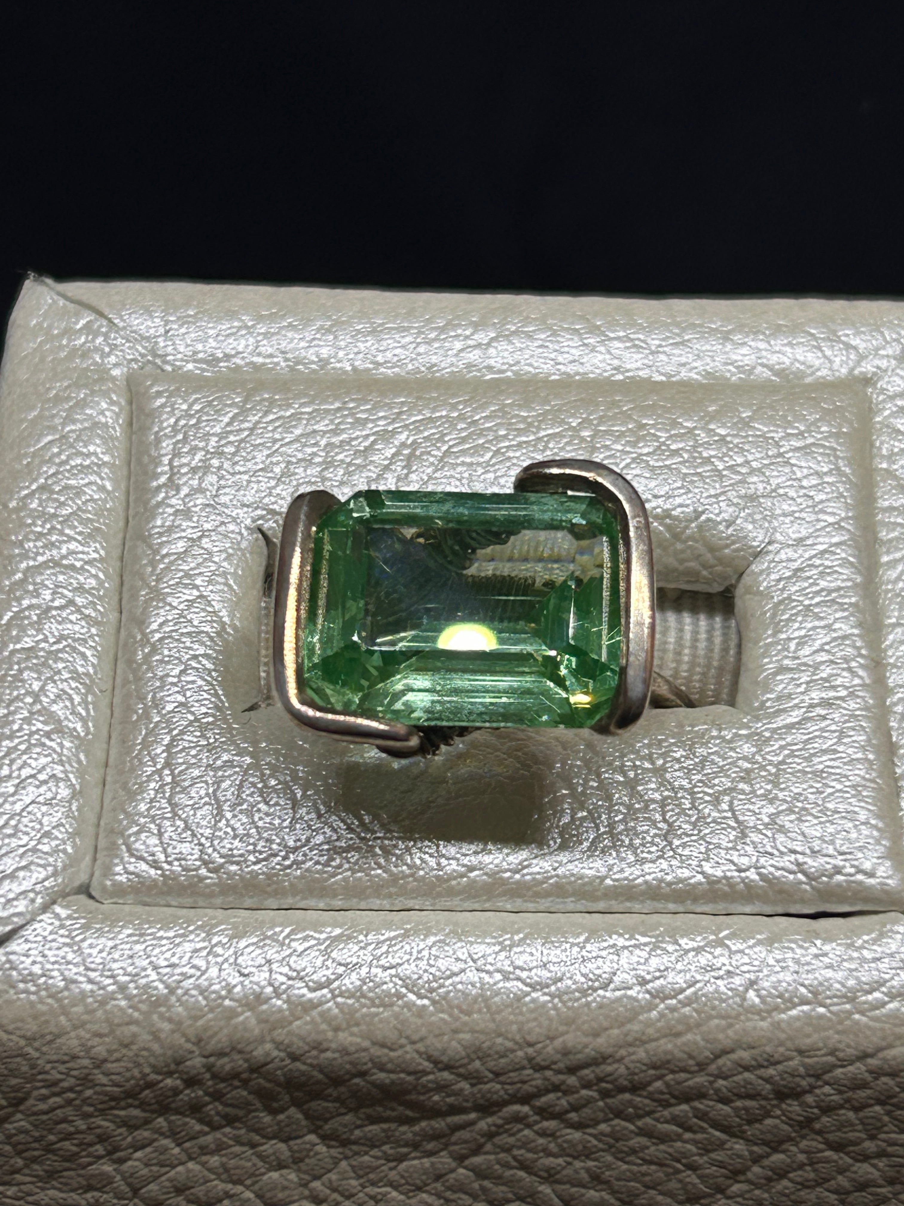 Lab Created Alexandrite Sterling Silver Ring