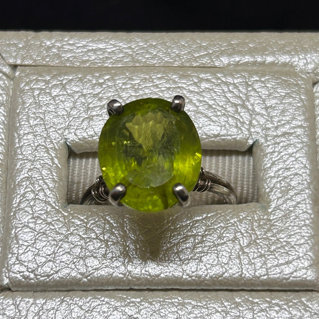 Peridot Sterling Silver Cocktail Ring
