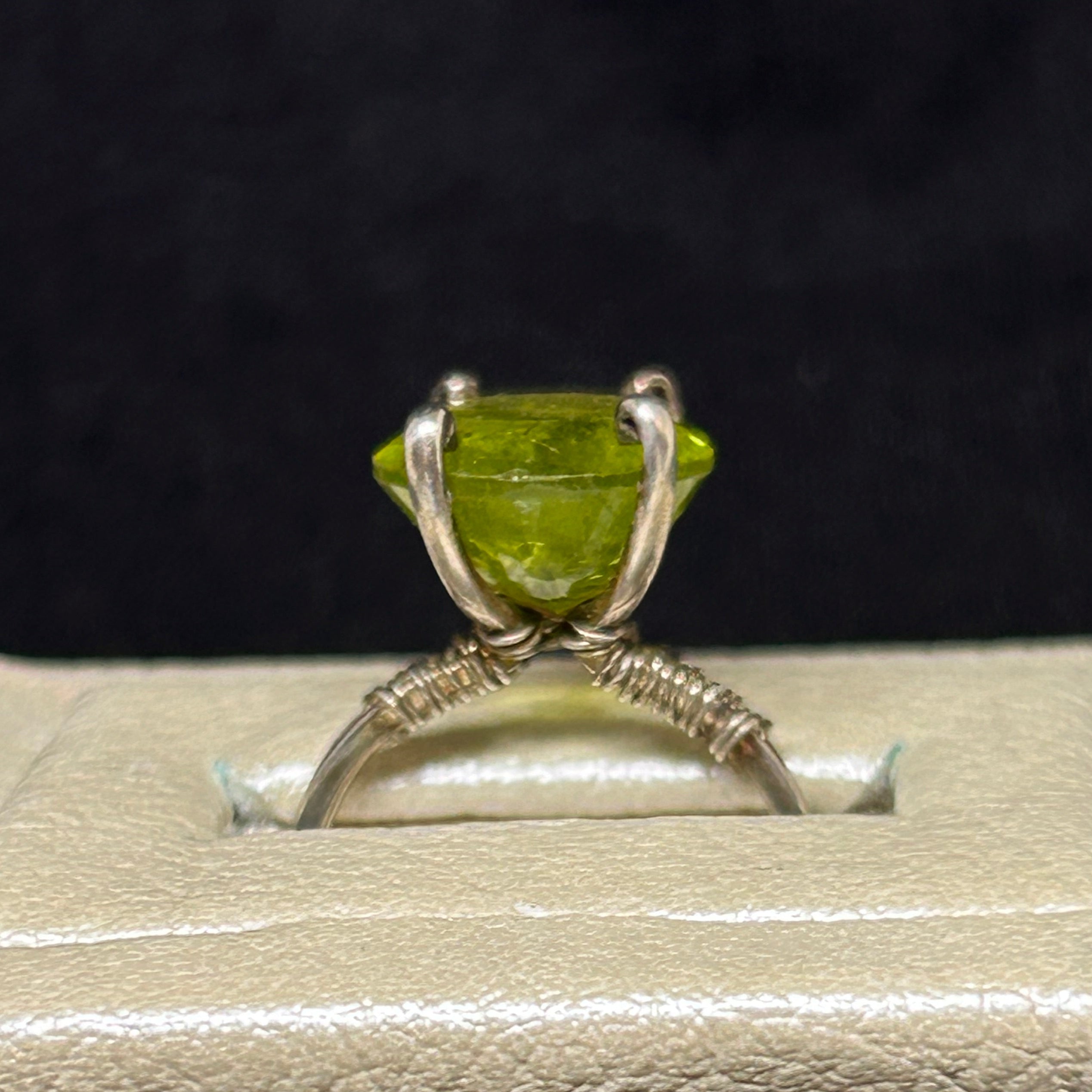 Peridot Sterling Silver Cocktail Ring