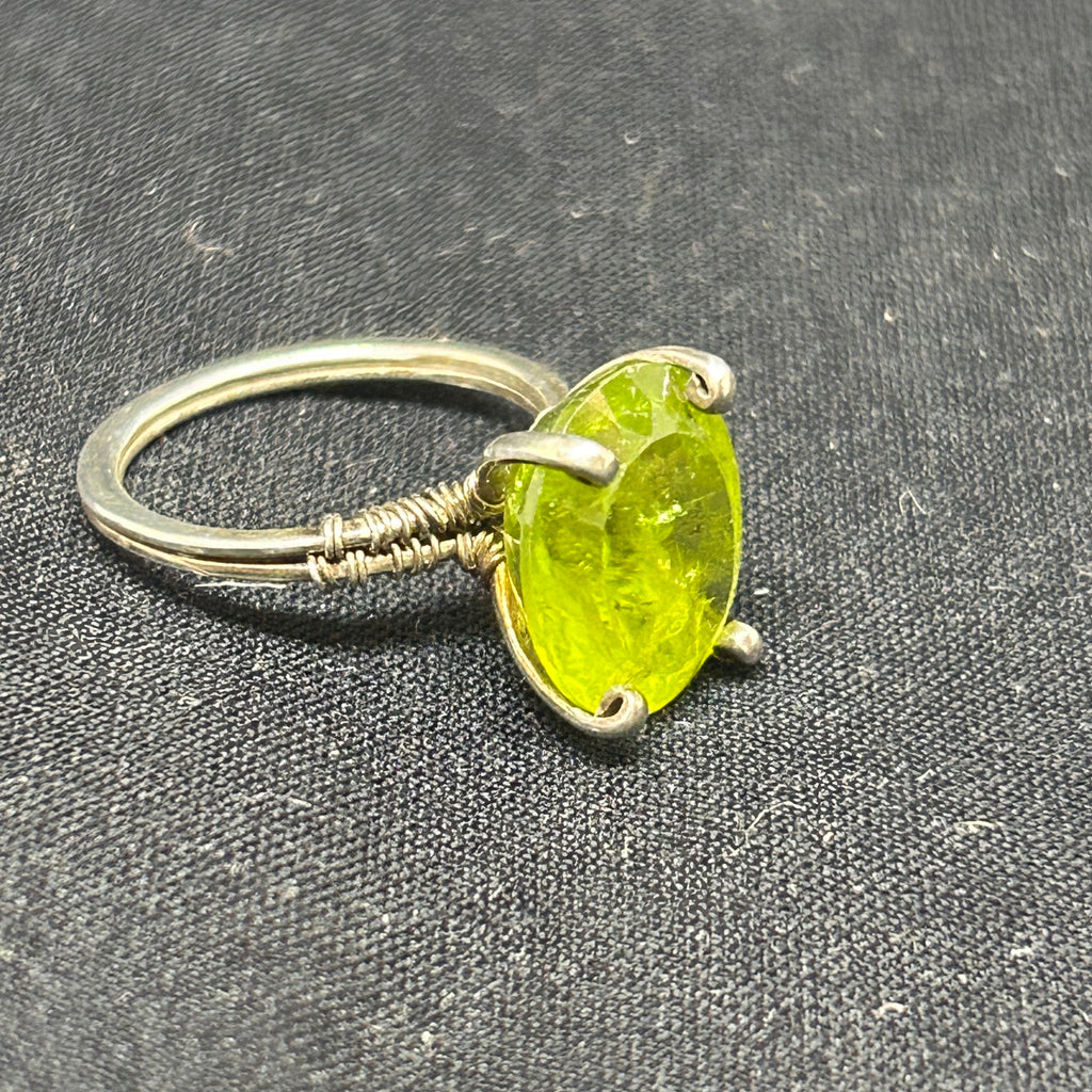 Peridot Sterling Silver Cocktail Ring