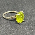 Peridot Sterling Silver Cocktail Ring