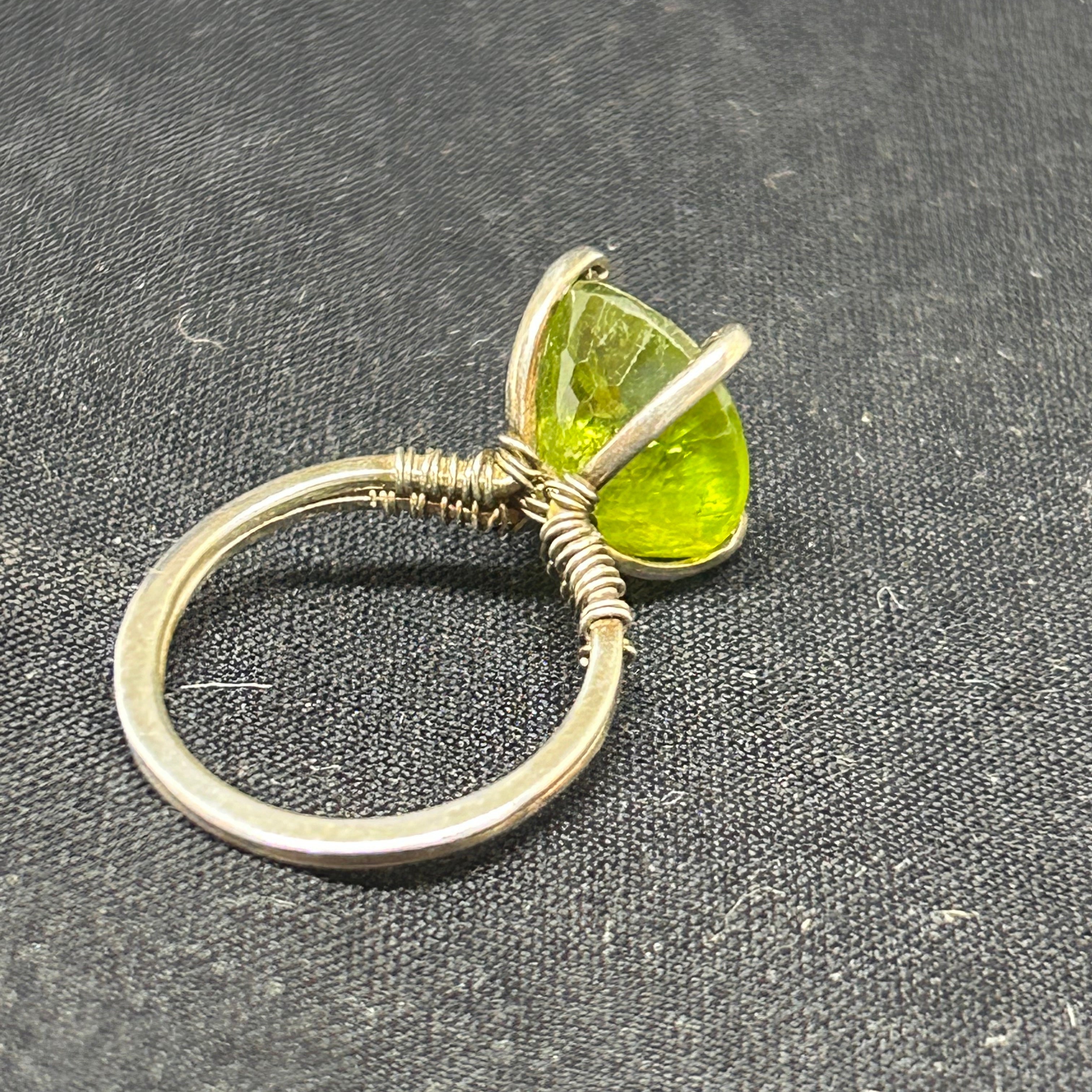 Peridot Sterling Silver Cocktail Ring