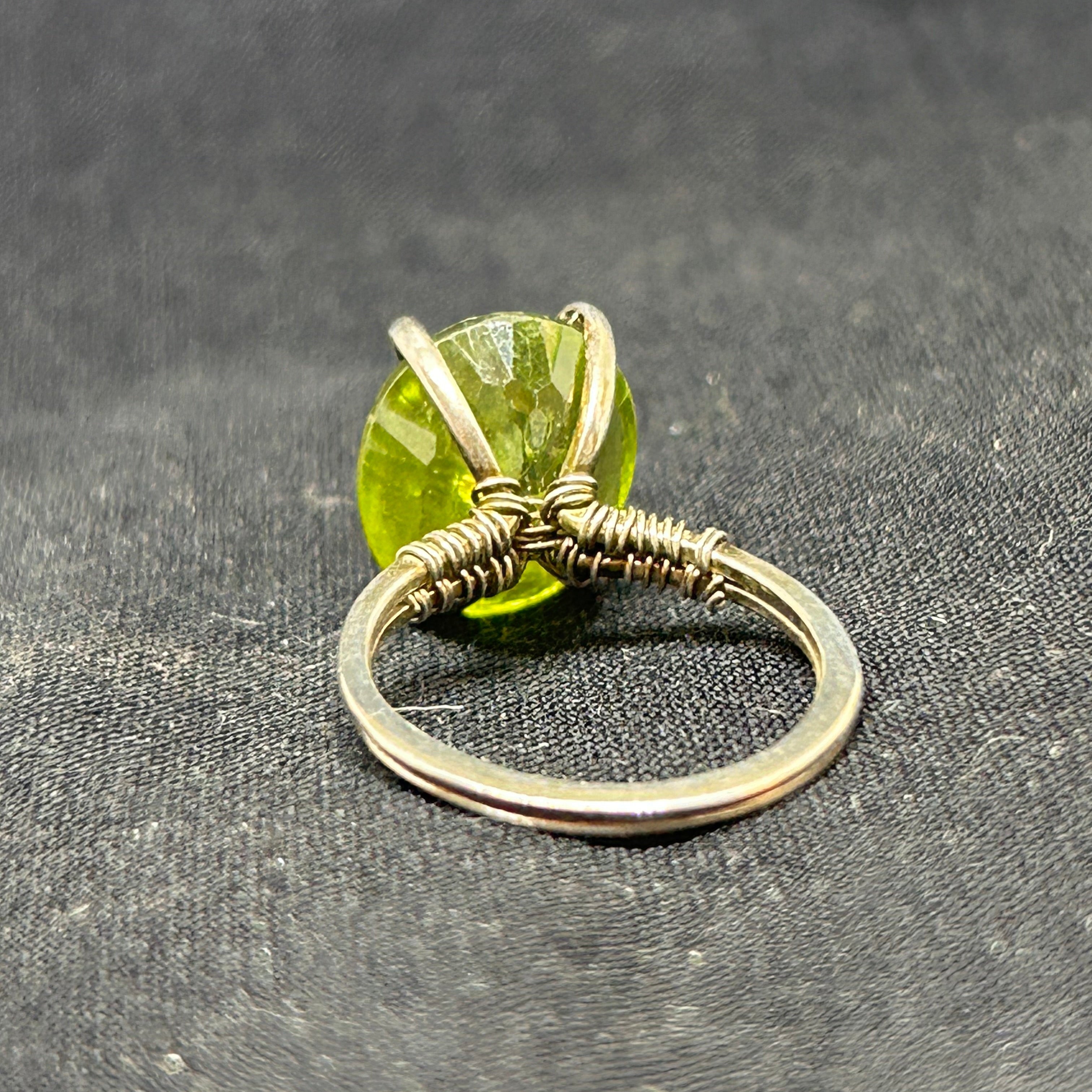 Peridot Sterling Silver Cocktail Ring